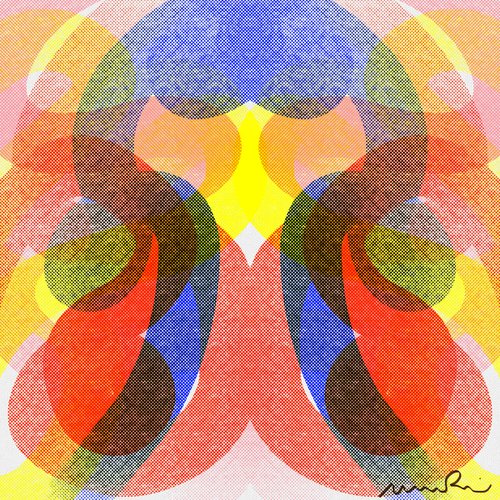 GA#253 Colored snake IV by Mattia Paoli