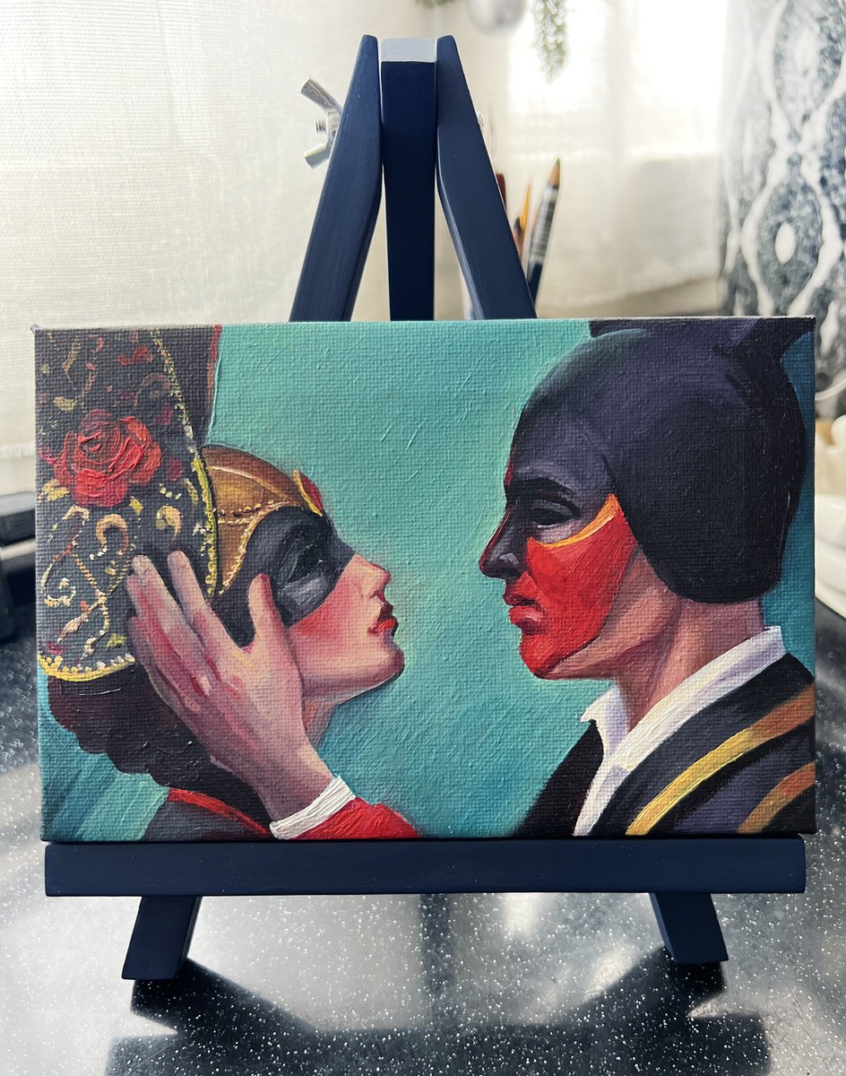 Masks. Couple in love by Natalia Veyner