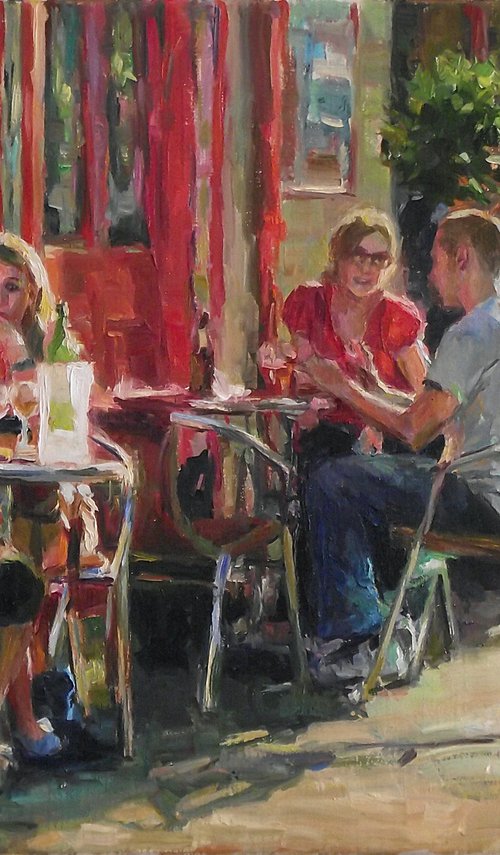 Café, sunny day by Vachagan Manukyan