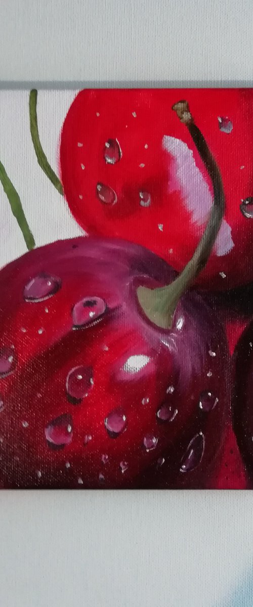 Cherries by Nataliia Plakhotnyk