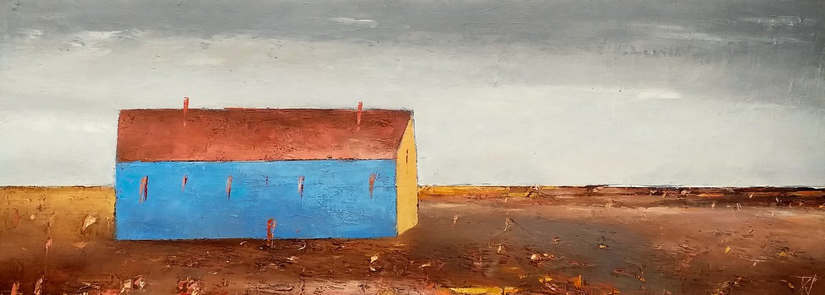 Almost Blue House by Kestutis Jauniskis