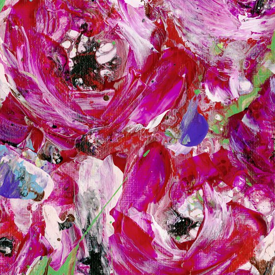 Floral Bliss 20 - Floral Painting by Kathy Morton Stanion