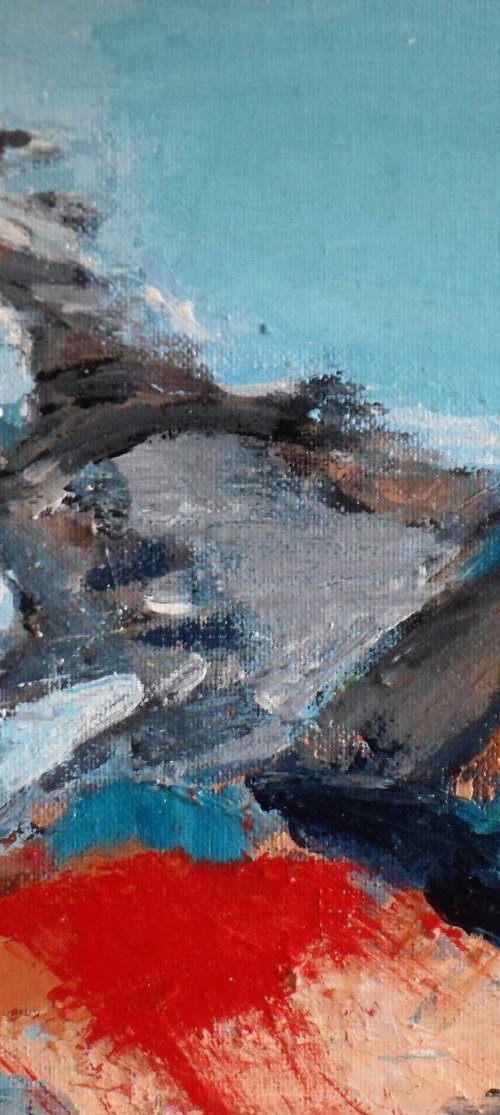 Filey Brigg abstract, East Yorkshire by Jean  Luce