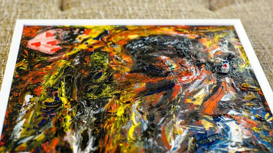 -Split personality- Abstract Expressive Oil Painting.