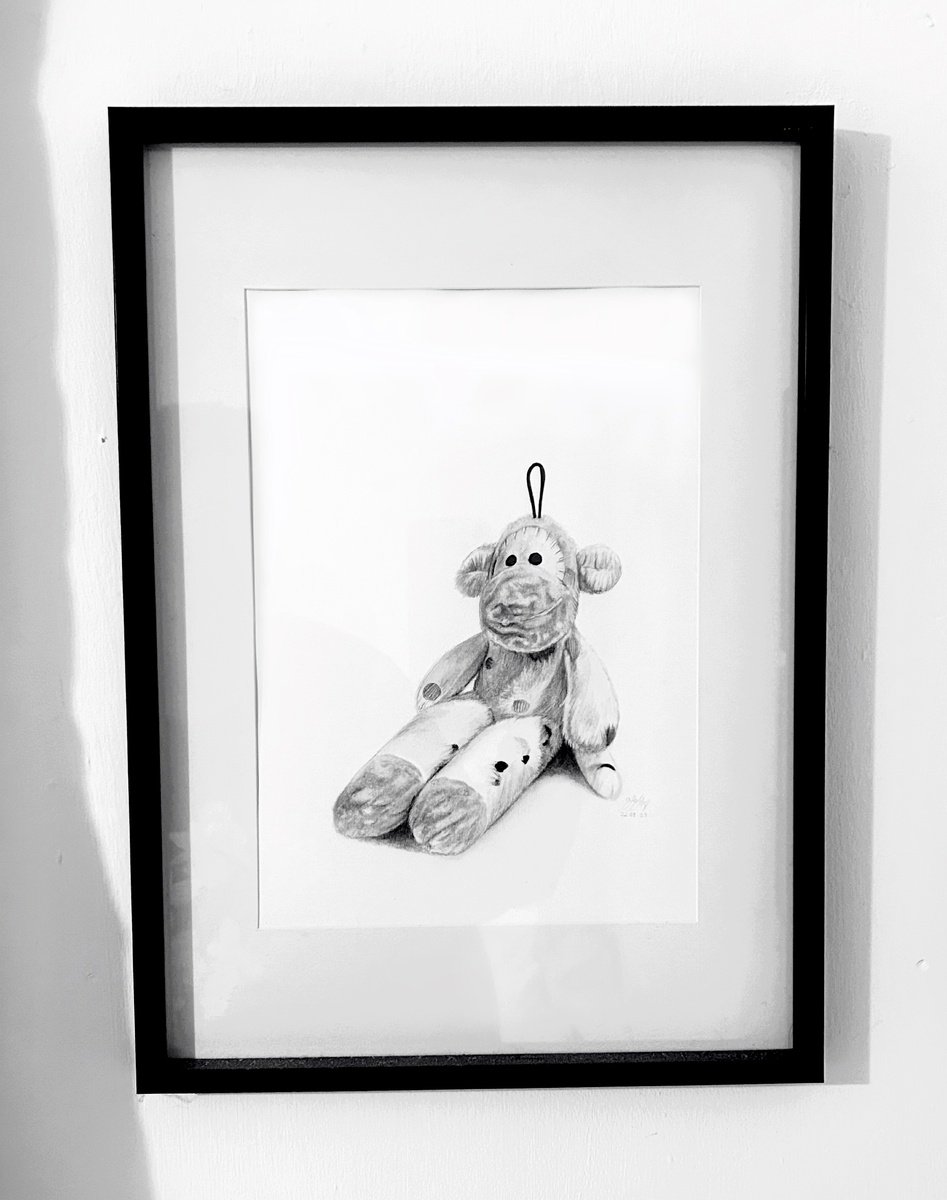 Photorealistic Still Life Pencil Drawing By Amelia Taylor, 12 X 16, Aisha