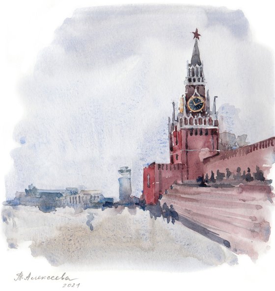 The Spasskaya Tower of the Moscow Kremlin