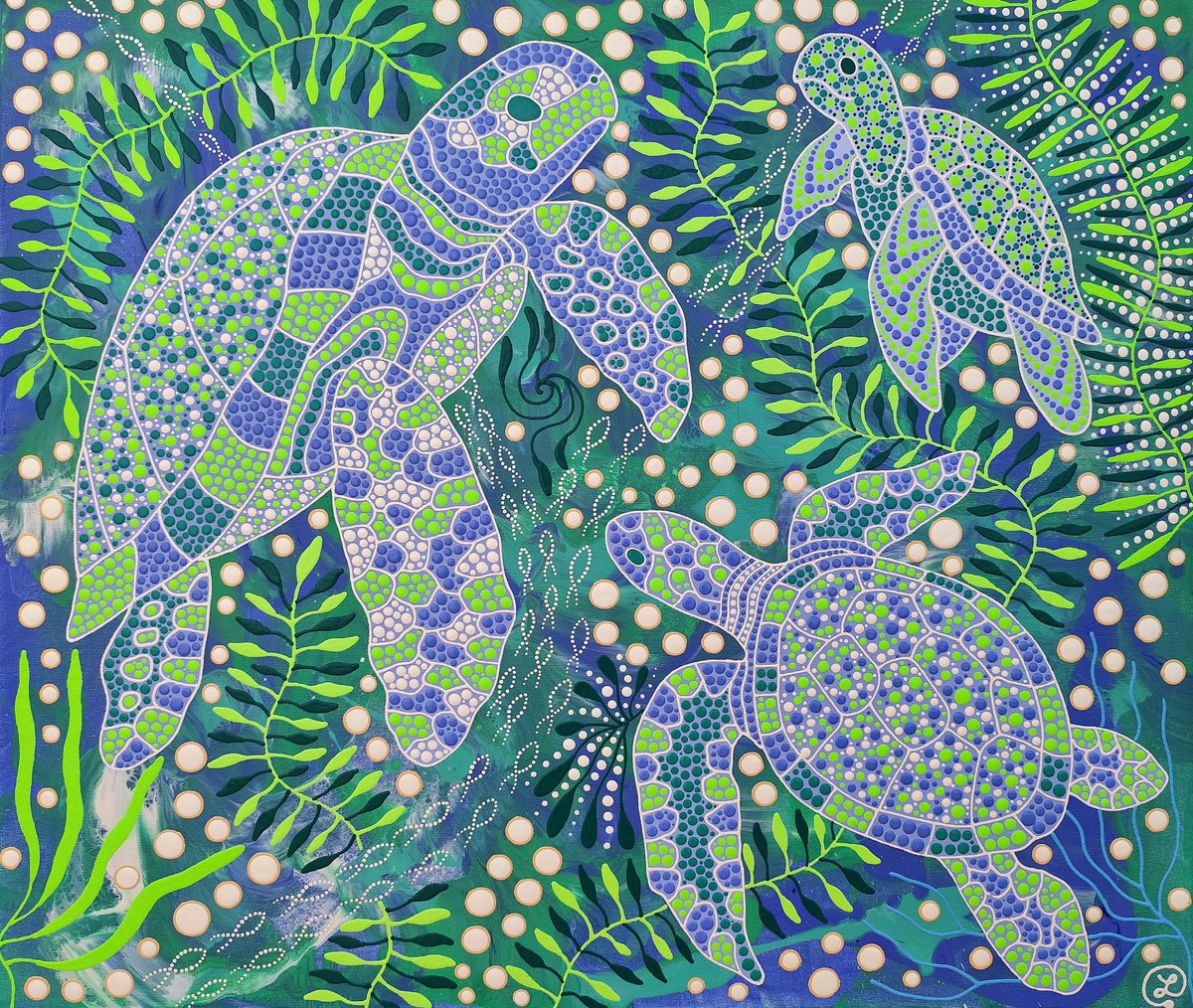 Ocean Harmony By Oxana Lazari, 28 X 24, Artwork For Sale On Artfinder