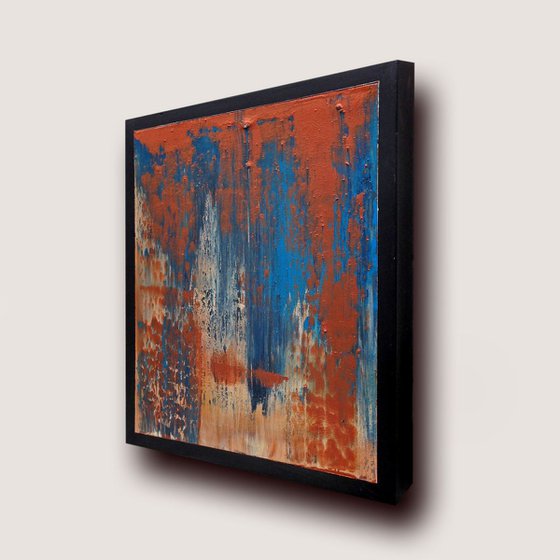 Copper Reflections 7 - abstract painting