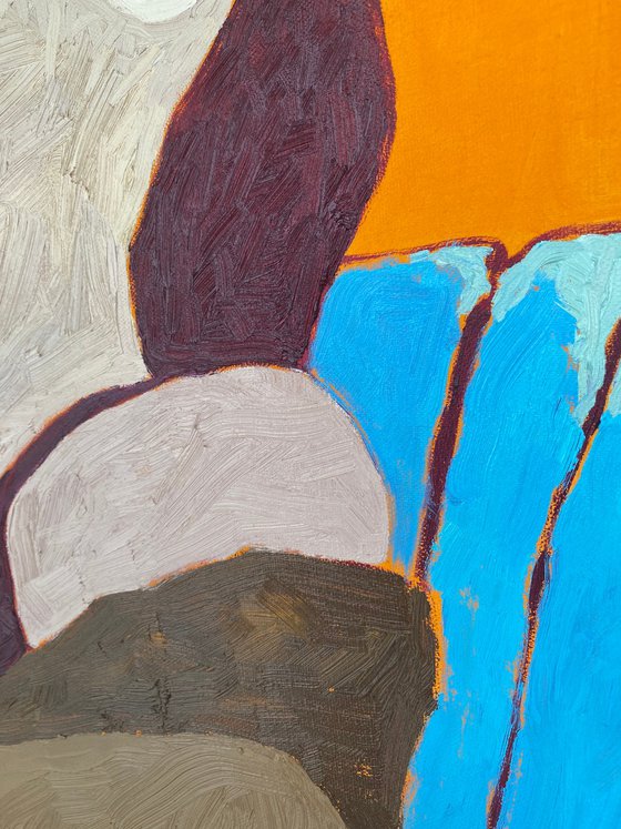 Comfort and Ease — Contemporary figurative oil painting art