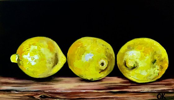 LEMONS.. Still life.