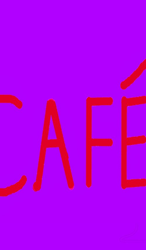 Cafe Sign by Christopher West