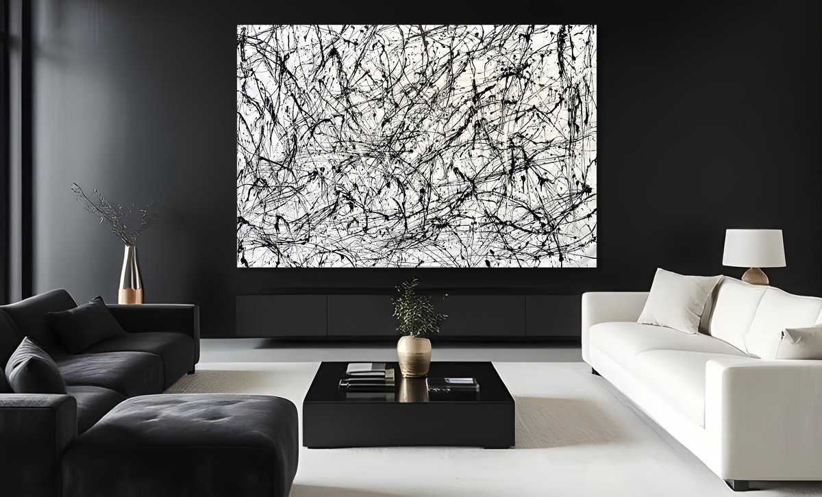 Organic Abstract Acrylic Painting By Estelle Asmodelle, 79 X 53, Perilous Sleep, Original Artwork