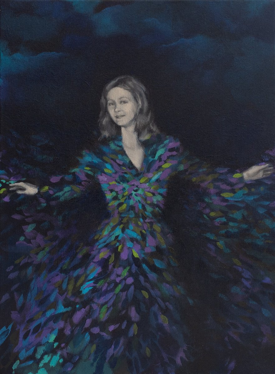 Photorealistic Portrait Oil Painting By Katsiaryna Ozdemir, 12 X 16", "The Color Of Mom