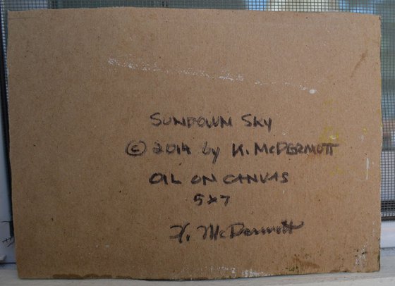 Sundown Sky - 5X7 oil
