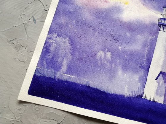 Lighthouse painting