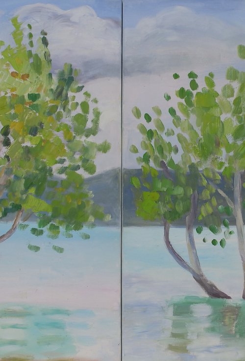 Midsummer poplars ( Chopos de pleno verano) by Heidi  Green
