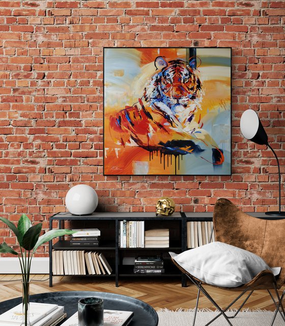 TIGER #2 | 100 x 100cm