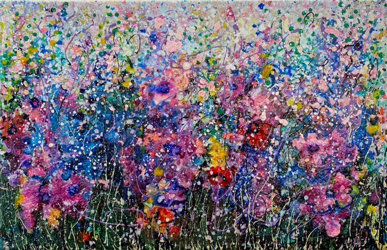 Midsummer Garden - Abstract Original Painting