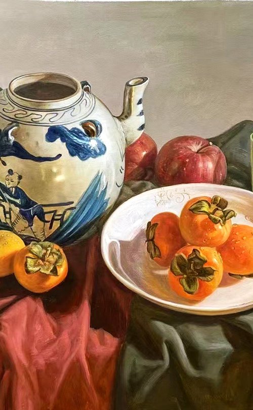 Still life painting  c167 by Kunlong Wang