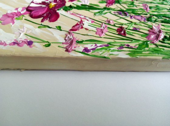 Wildflowers In The Field #2 + Easel or Frame, miniature