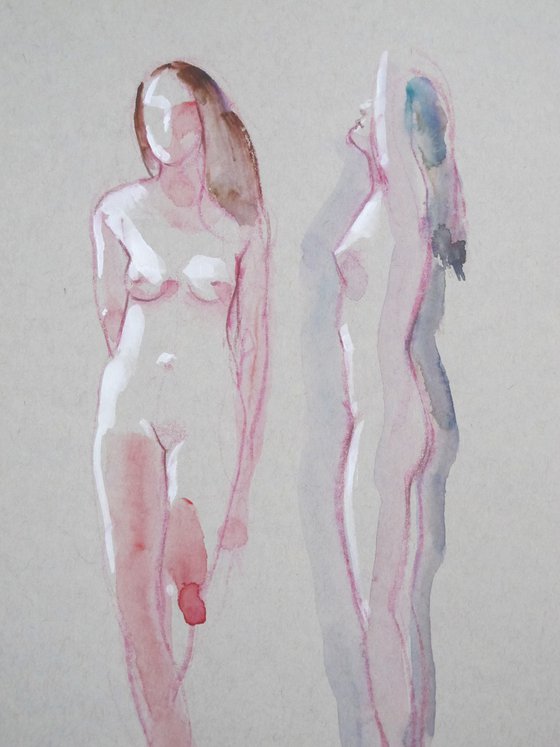 Female nude 2 poses