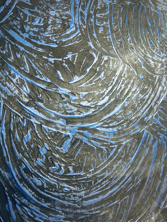 Blue waves 80x120x2 cm