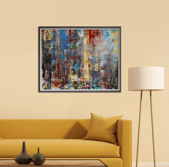 Colors of big city (framed)