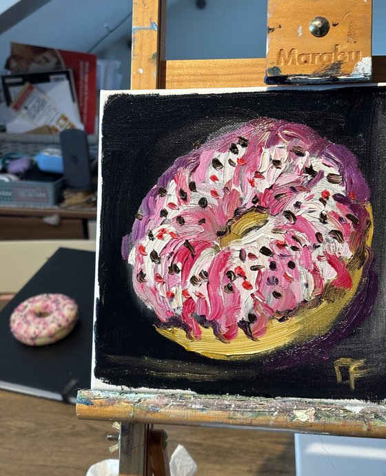 Still Life with Pink Donut