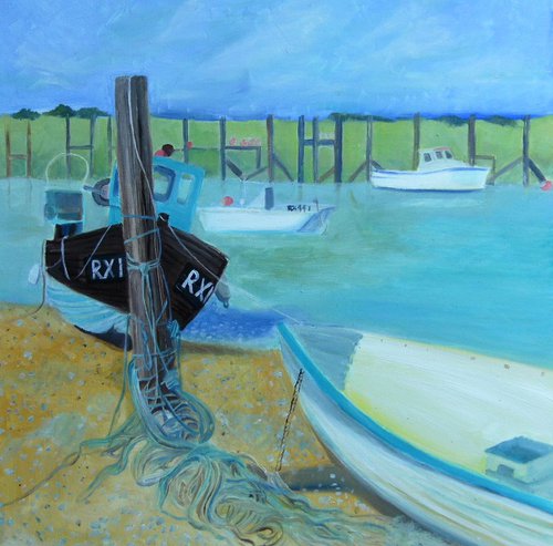 Rye Harbour Boats by Mary Stubberfield