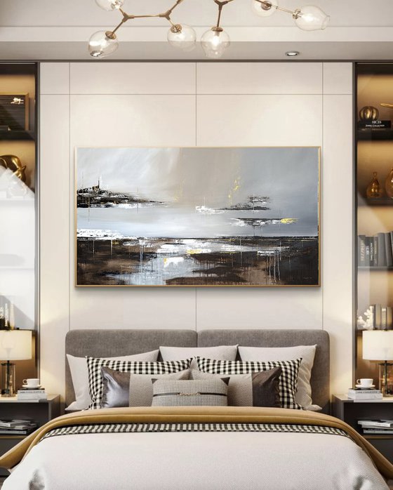 Brown Grey Gold Textured-Edge of Illumination