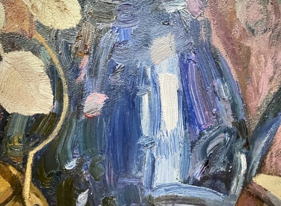Still life with a brass  teapot