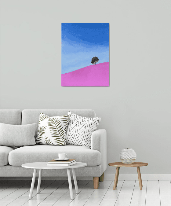 Abstract Landscape.Tree.