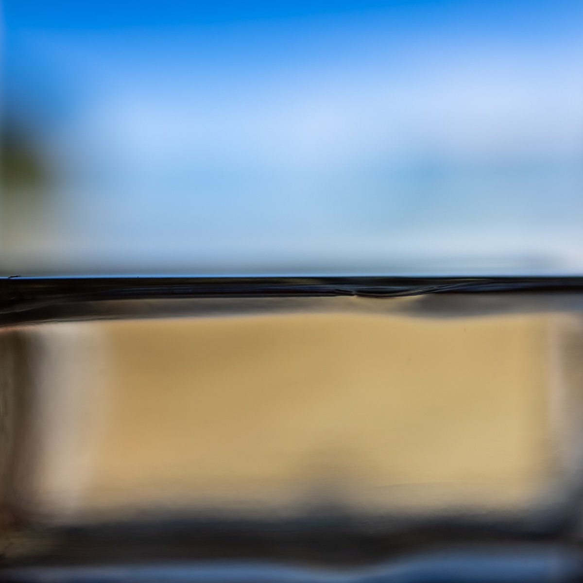 Abstract Landscape Photograph By Sven Pfrommer, 41 X 41", Fluid Horizon Xix - Seascape Photoart, Original Artwork