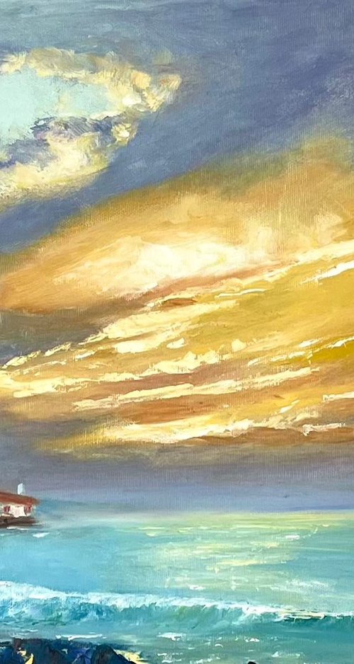 Lighthouse by Anastasiia Novitskaya