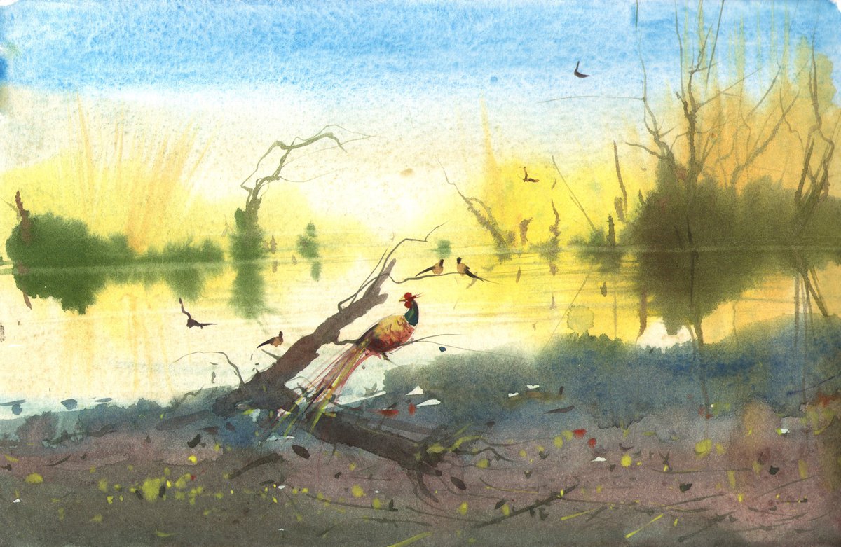 Golden water by Eugeniu Gorean