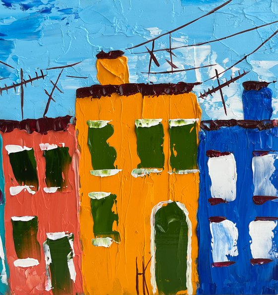 Venice Burano Painting