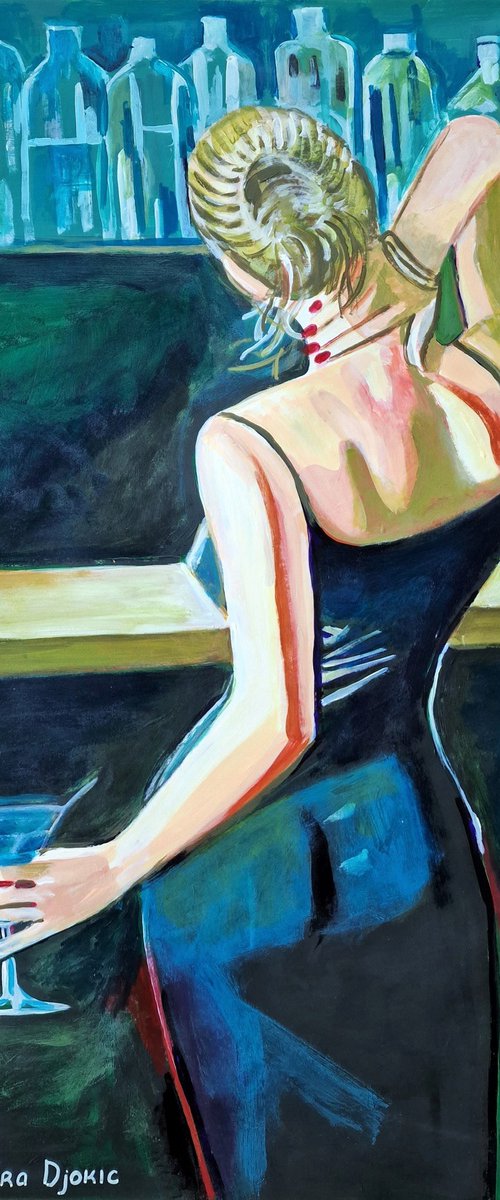 Night hours / 70 x 60,5 cm by Alexandra Djokic