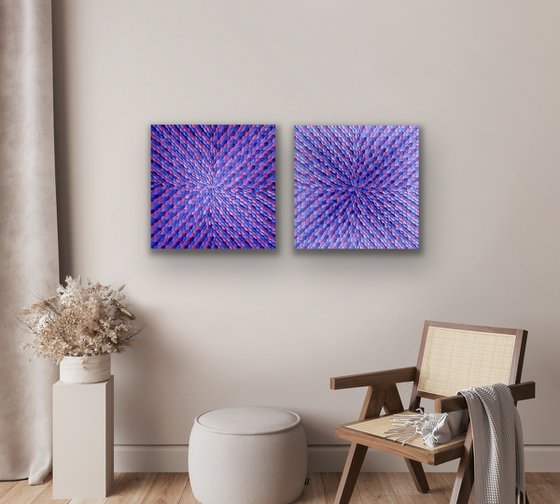 Purple dreams diptych