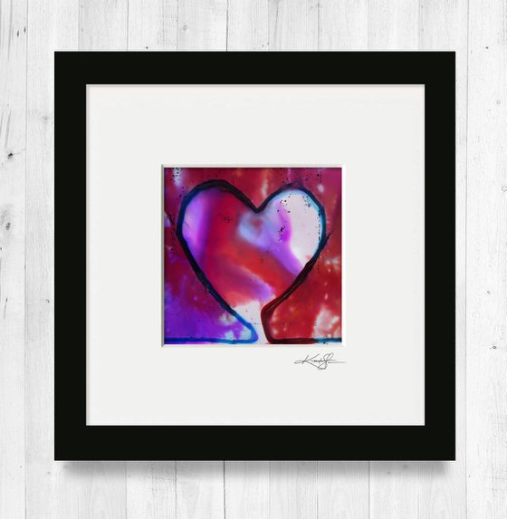 Urban Heart 3 - Abstract Heart Painting by Kathy Morton Stanion