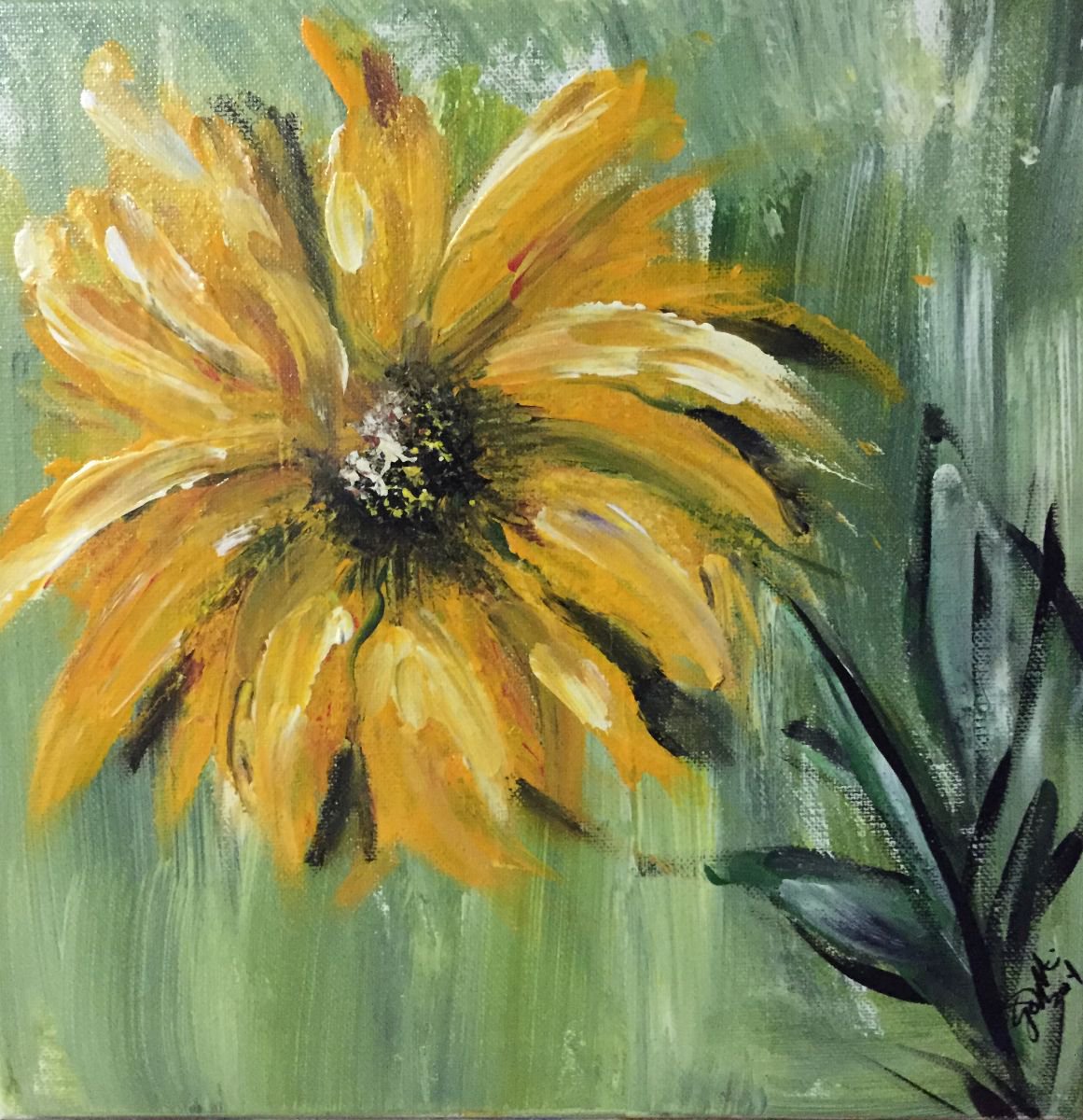 Yellow Flower #1 by Carolyn Shoemaker (Soma)