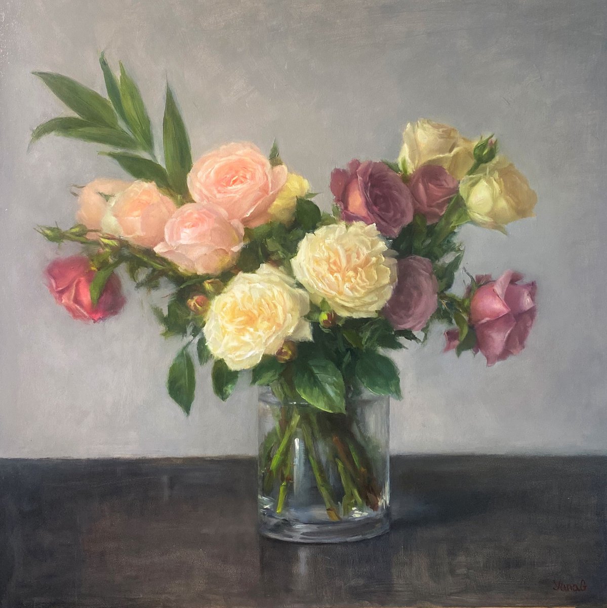 Garden Roses Bouquet by Yana Golikova