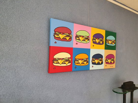 Cheeseburger in Different Colours