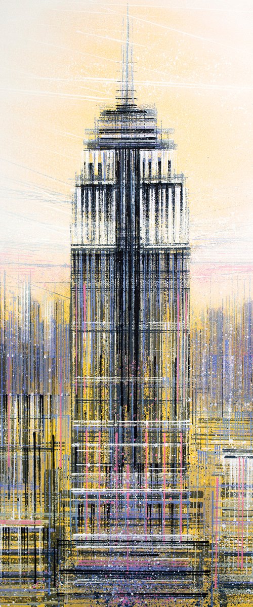 New York - The Empire State Building At Dusk by Marc Todd