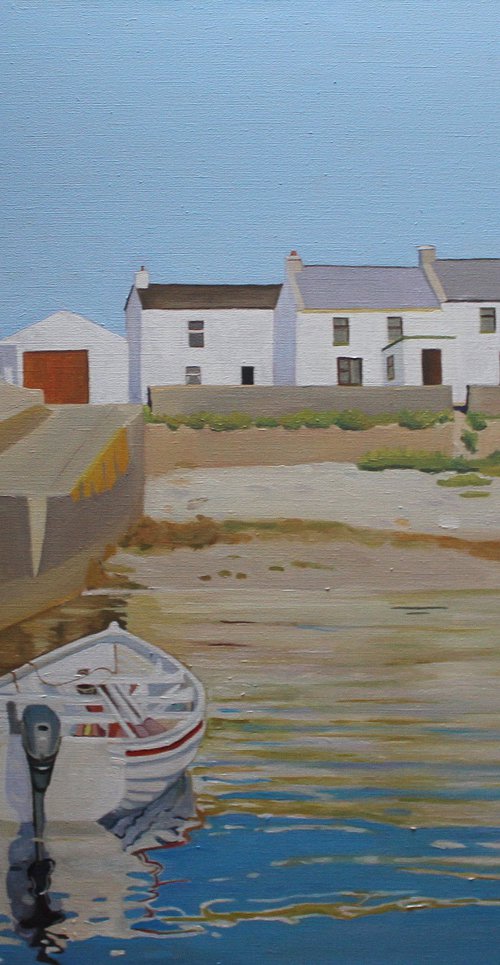 Boats at Inishbofin Pier, Donegal by Emma Cownie
