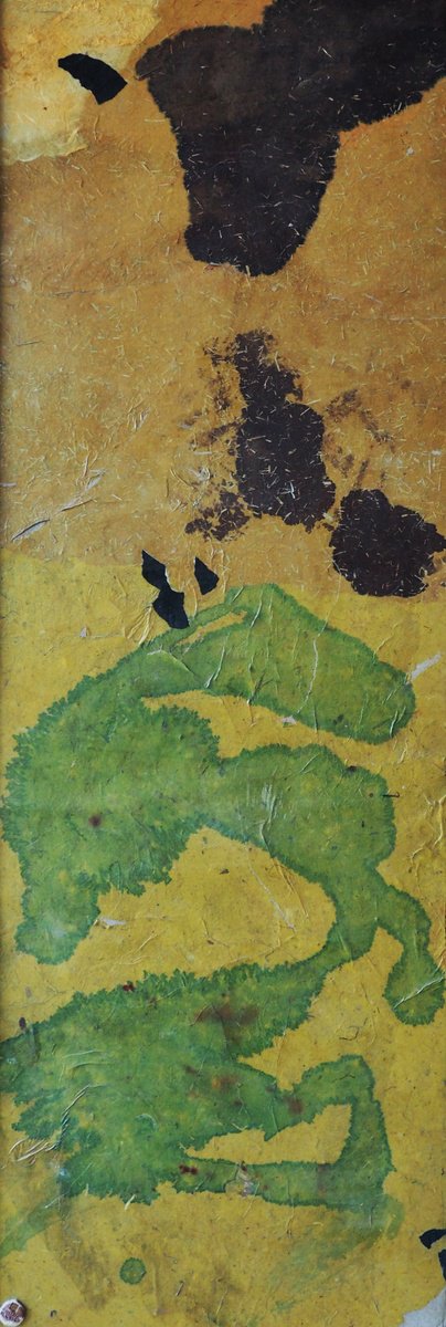 Abstract Painting By Mauro Carac, 18 X 58", Molecules 2, Original Artwork