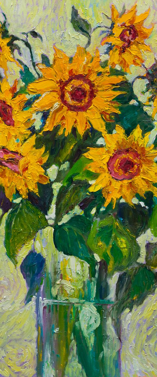 Sunflowers by Liudmila Pisliakova