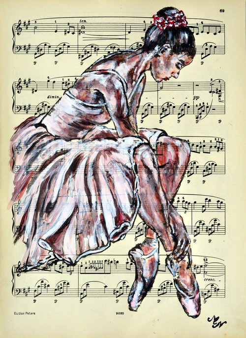 Ballerina XXII - Music Page by Misty Lady - M. Nierobisz