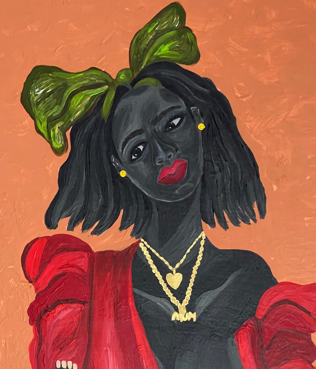 Portrait Acrylic Painting By Sophia Oshodin, 21 X 26", A Love Like No, Original Artwork