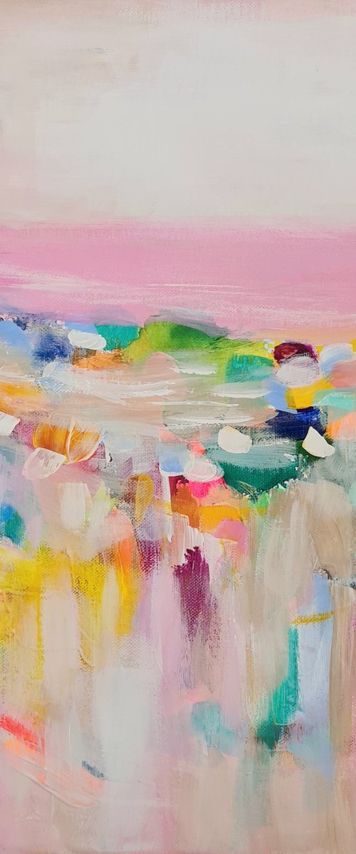 Pink Seascape by Wioletta Gancarz