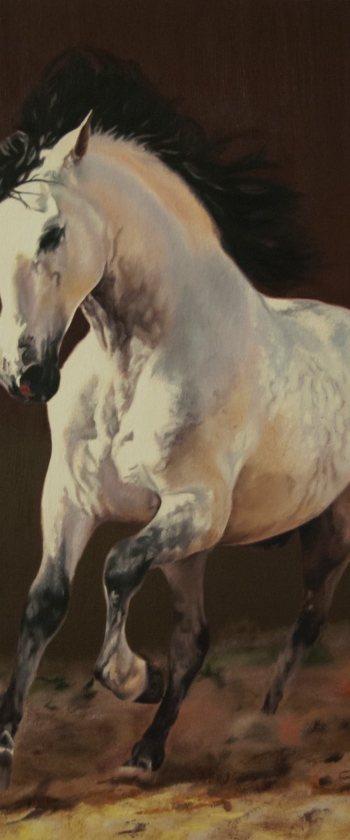 Running horse by Simona Tsvetkova